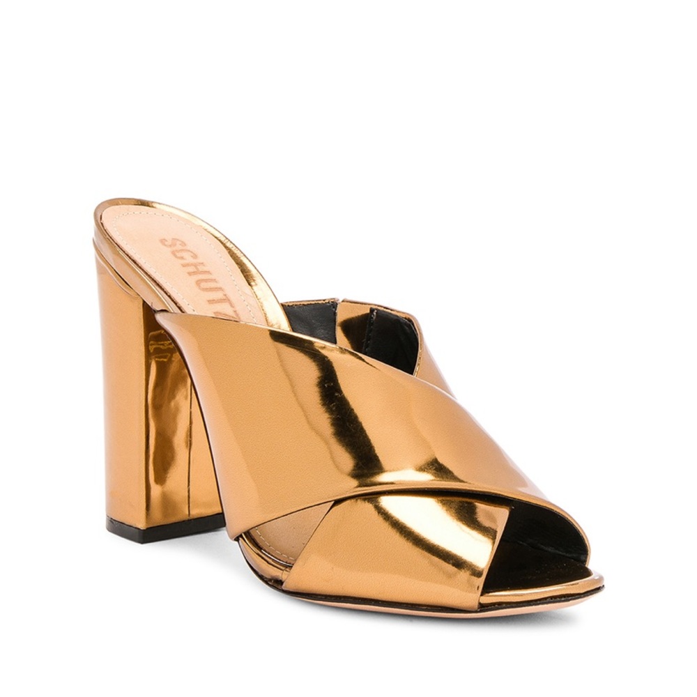 NWOT Schutz Maisie Mule in Bronze